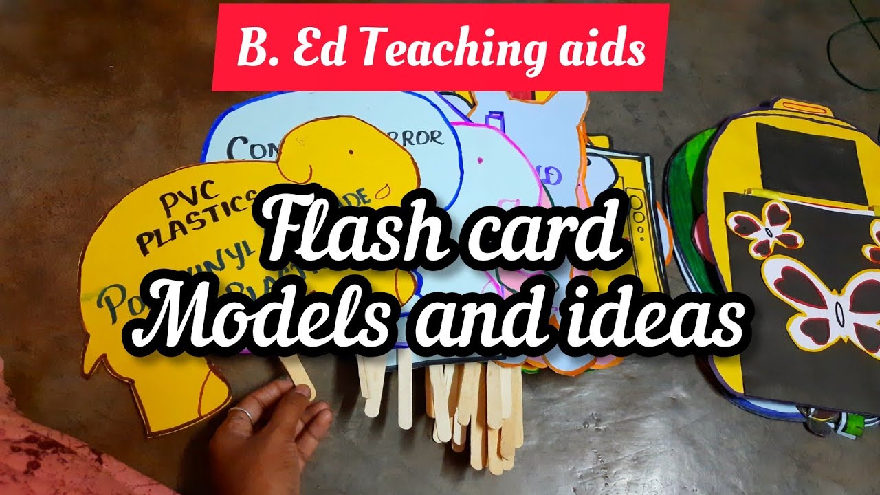 B Ed Teaching Aids Flash Card Models Different Shape Cuttings How 