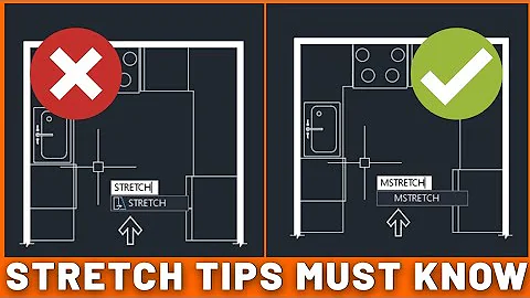 AutoCAD Stretch Command Tips and Tricks (to Make You Faster)|P2V11