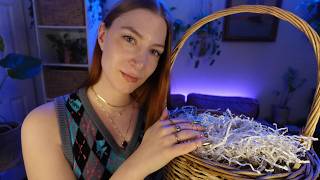 ASMR Soft Tingle Basket 🌧️ Crinkles, Sounds & Surprises 🧺 (No talking after intro) screenshot 5