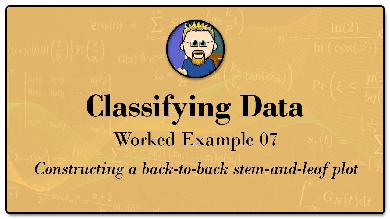 Classifying Data Eg 07 - YouTube
