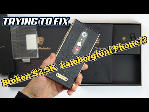 Trying to FIX a Broken $2.5K Lamborghini Luxury Phone