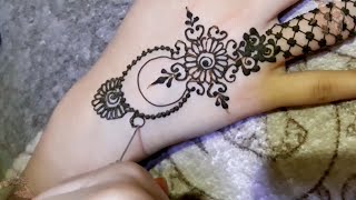 نقش حناء سهل و خفيف للمبتدئات | simple henna mehndi design