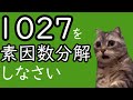 数Ⅰの内容を使って素因数分解をする猫たち