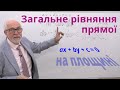 АГ06. Загальне рівняння прямої на площині