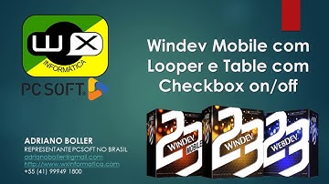Windev Mobile com Looper e Table com Checkbox on/off