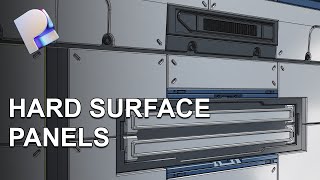 Designing Hard Surface Panels In Plasticity - Timelapse