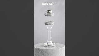 0% vs 100% Soft Tow Ball Tow RingBallDrop Testl3D Soft Body Simulation#3d #shorts#satisfying#blender