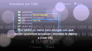 Engel RS8100HD - Cómo actualizar la lista de canales por usb