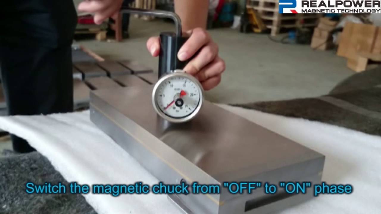 Holding force testing of permanent chuck by SAV tester YouTube