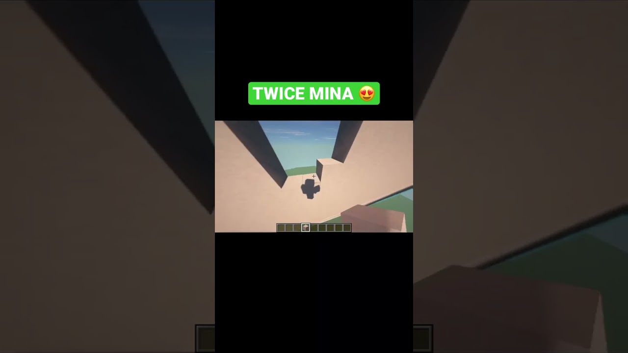 TWICE MINA | Minecraft Pixel Art 😍 #shorts