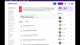 Goodbye Yahoo Answers (Polls & Surveys edition)