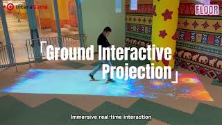 Ground Interactive Projection | Real‑Time Interactive Floor Game | InteraGame #shorts #funny #fyp