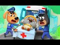 Police officer and super ambulance  police cartoon  kids cartoon  babybus