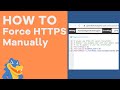 How to Force HTTPS Manually Using File Manager