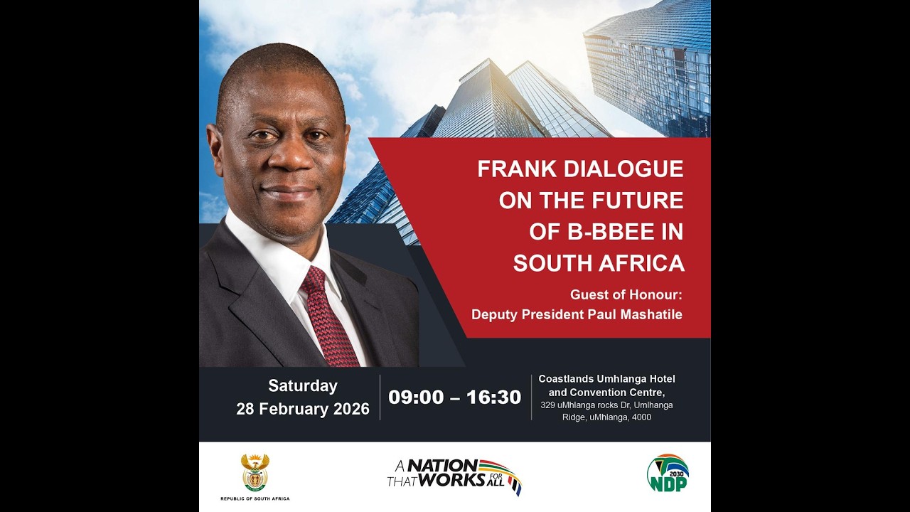 Deputy President Mashatile engages the Frank Dialogue on The Future of B-BBEE in South Africa