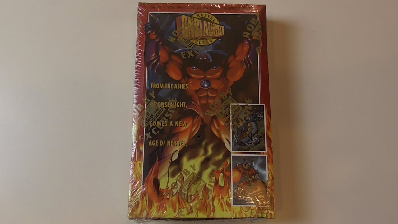 1994 Marvel Universe Jumbo 5 packs V Hologram SILVER  POWER BLAST  Chase Card 