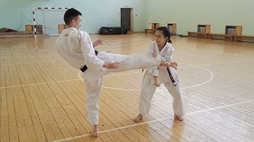 Dan kumite 段の約束組手 dan no yakusoku kumite Uechi ryu karate / dan no yakusoku kumite Gilmanshin dojo