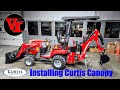 How to Install Curtis Canopy on Massey Ferguson GC1725MB Sub Compact Tractor