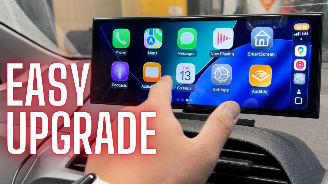 11.5" Wireless Carplay Screen for Car INSTALL & REVIEW