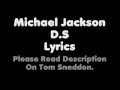 Michael jackson  dslyrics