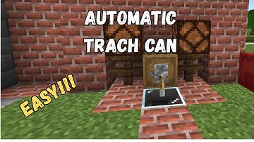 Automatic Trash Can for Minecraft Bedrock 1.21