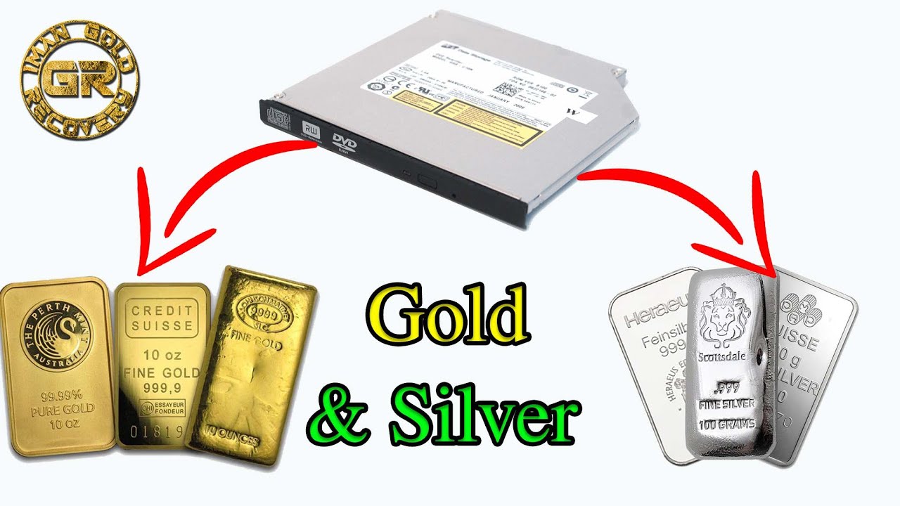 Золото и серебро Восстановление из 100 штук ноутбук DVD Roms. 100 ноутбук часть 10