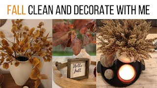 FALL CLEAN AND DECORATE WITH ME