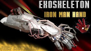 Exoskeleton voice controlling Iron man hand | Voice control Iron man hand | How to make Ironman hand screenshot 2
