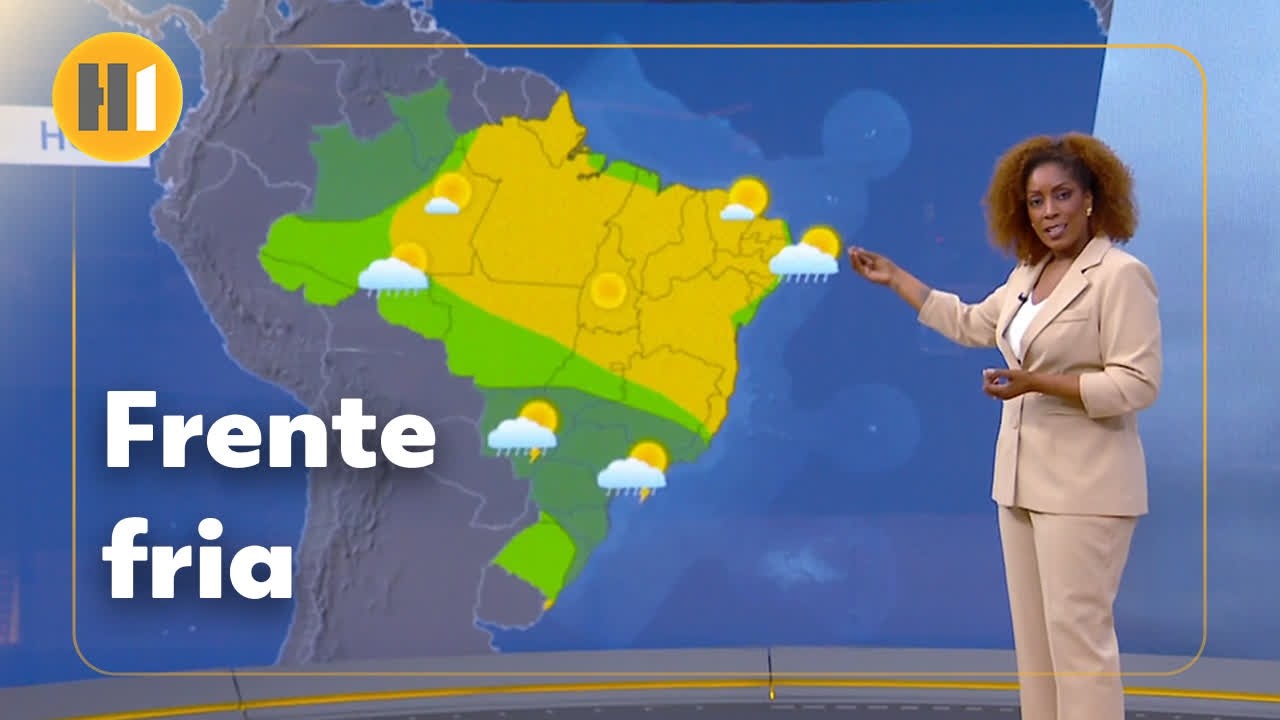 Previsão do tempo: frente fria avança pelo Brasil; chuvas, geadas e ressaca no Litoral