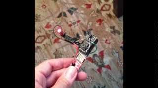 Prototype Arduino-powered 11 gram laser rangefinder