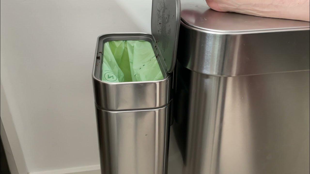 Simplehuman 58L Dual Compartment Step Can + Compost Caddy (Unboxing & First  Impressions!) 