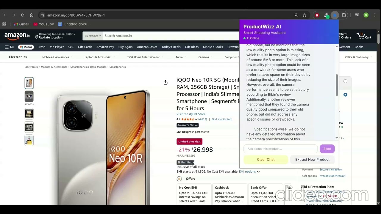 Product-Wizz AI extension demo video