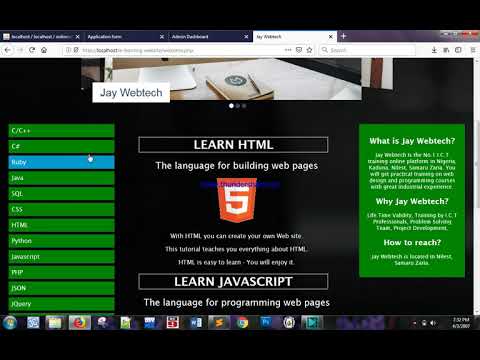 How to create an E-Learning Website part 1