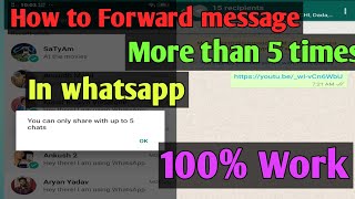 How to share message in more than 5 chats in whats|Broadcast|Tech