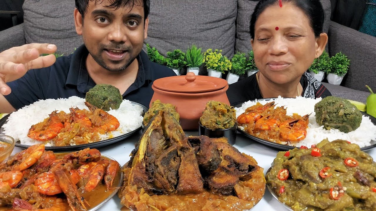 ASMR ILish Fish and Shrimp with Rice Best Sea Food Mukbang