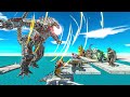 Secret War - 1vs1 MechaGodzilla vs All Kaiju Monster - Animal Revolt Battle Simulator