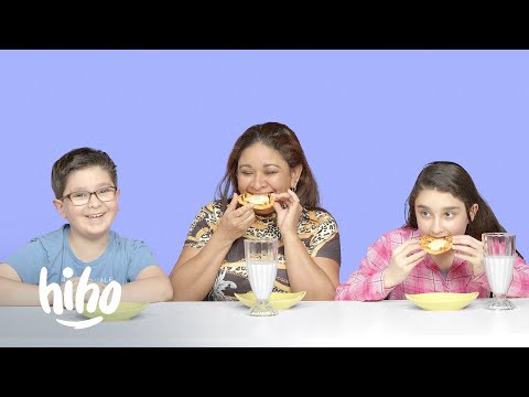 Kids Try Their Parent's Favorite After-School Snacks | Kids Try | HiHo Kids