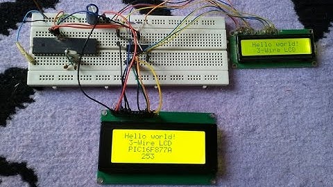 Interfacing PIC16F877A with 3-wire serial LCD using 74HC595