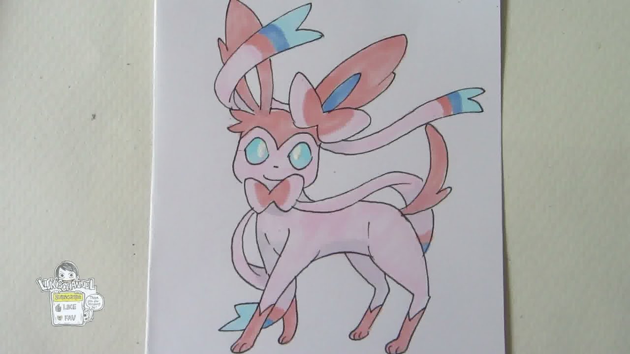 sylveon, how to catch sylveon, how to draw sylveon, wie zeichnet ...