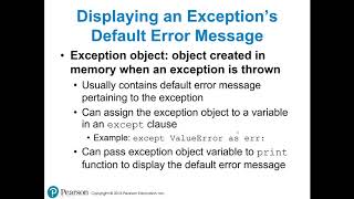Chapter 6   Exceptions