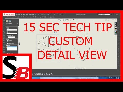 Solidworks 15 Sec Tech Tip - Custom Detail View