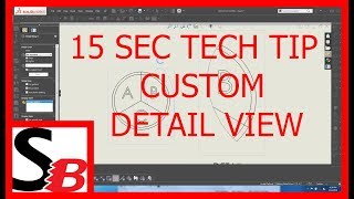 Solidworks 15 Sec Tech Tip - Custom Detail View