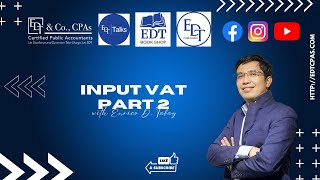 Input VAT  Episode 2 of 2