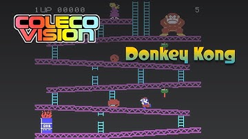 Donkey Kong 🕹 COLECOVISION Gameplay Playthrough Retro HD