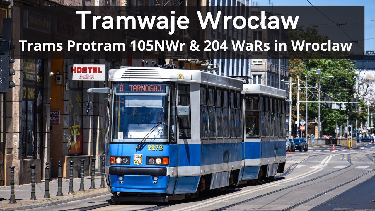 🇵🇱 Tramwaje Wrocław | Trams Protram 105NWr & 204WaRs in Wroclaw