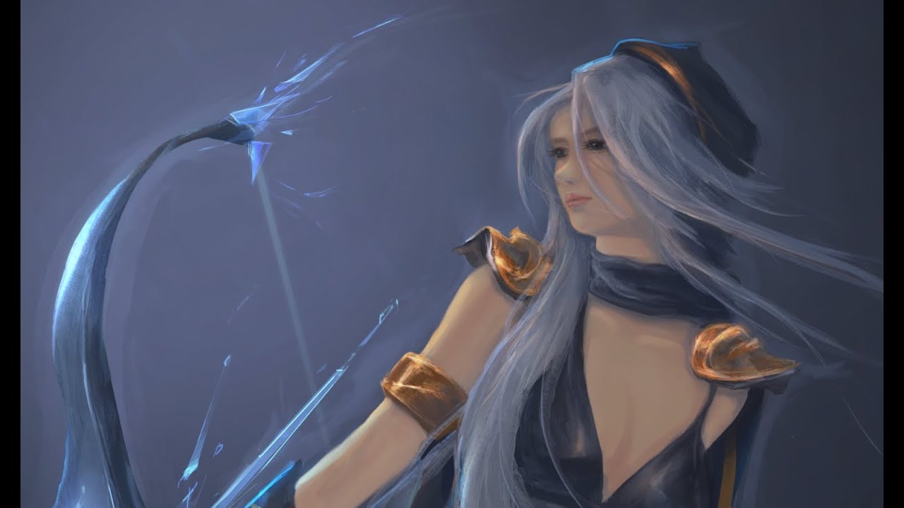 Ashe Digital Painting Time-lapse (Done in Photoshop)