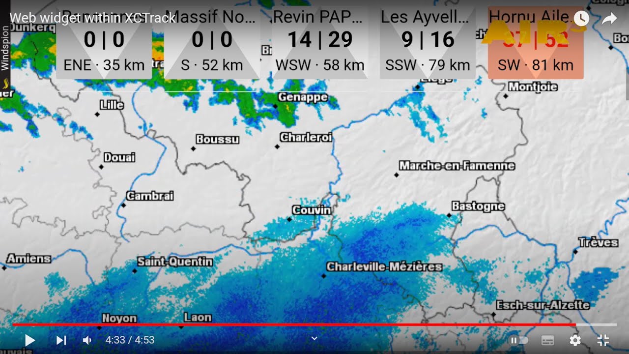Web page widget XCTrack