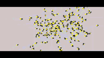 Particle instancing w/newton & turbulence fields, directional correction (2015)