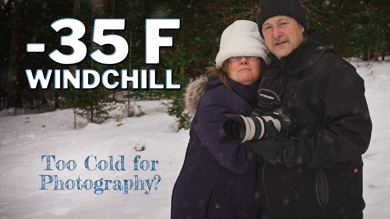 Преодолевая ветер -35°F: зимнее фотопутешествие по лесу у реки.