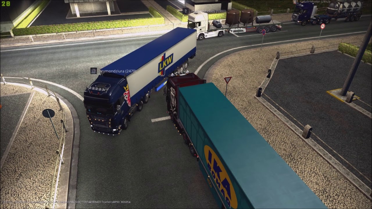 ETS2 MP Report- Rotterdam, Europort- Reckless driving 2 - YouTube